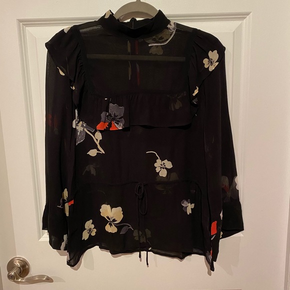 Ganni mockneck blouse - Picture 1 of 2
